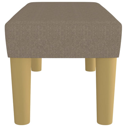 Bankje Stof 70 x 30 x 30 cm Taupe