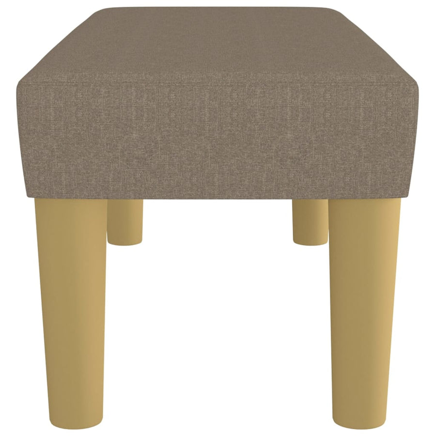 Bankje Stof 70 x 30 x 30 cm Taupe