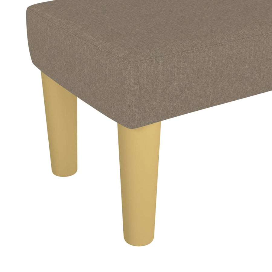Bankje Stof 70 x 30 x 30 cm Taupe