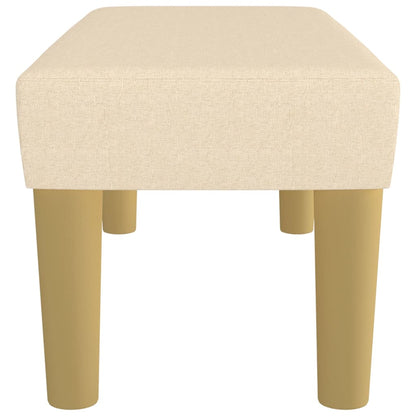 Bankje Stof Kleurig 70 x 30 x 30 cm crème
