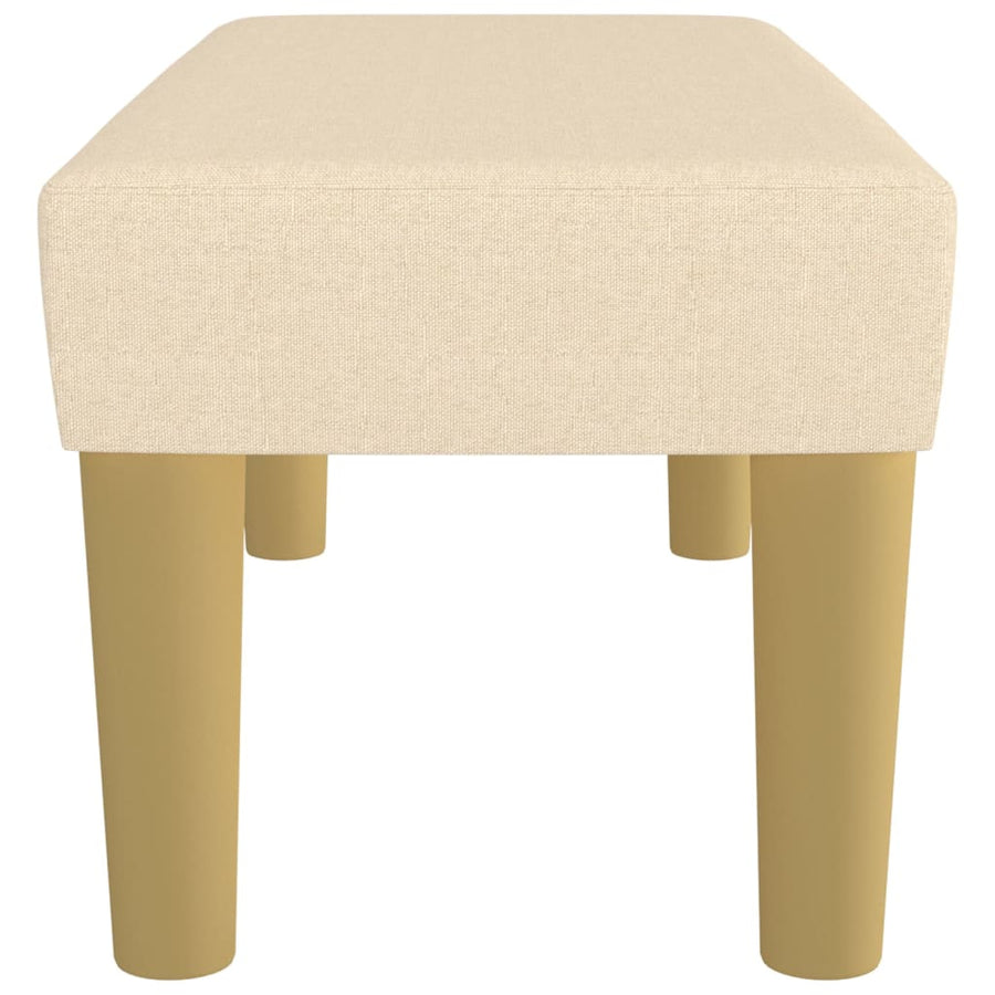 Bankje Stof Kleurig 70 x 30 x 30 cm crème