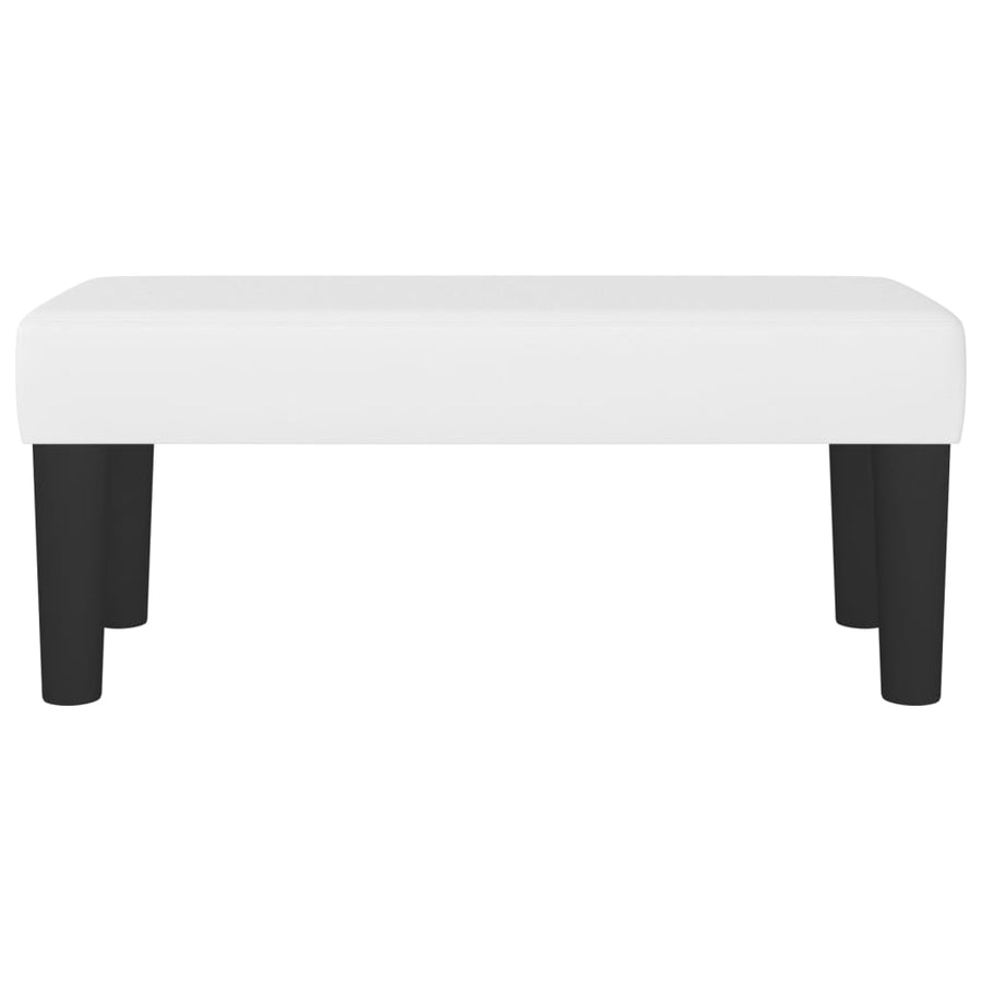 Bankje 70X30X30 Cm Kunstleer Wit