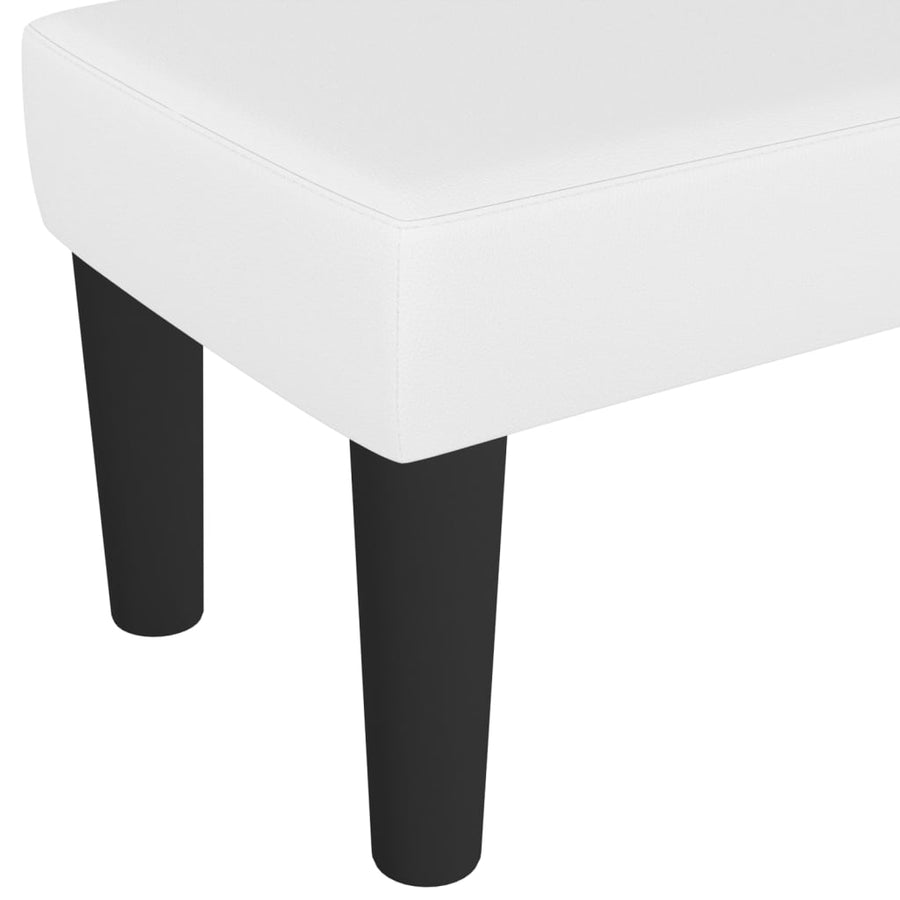 Bankje 70X30X30 Cm Kunstleer Wit