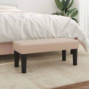Bench 70x30x30 cm faux leather cappuccino-colored