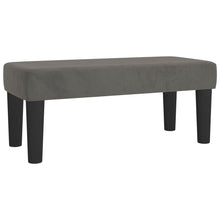 Bankje 70X30X30 Cm Fluweel Donkergrijs