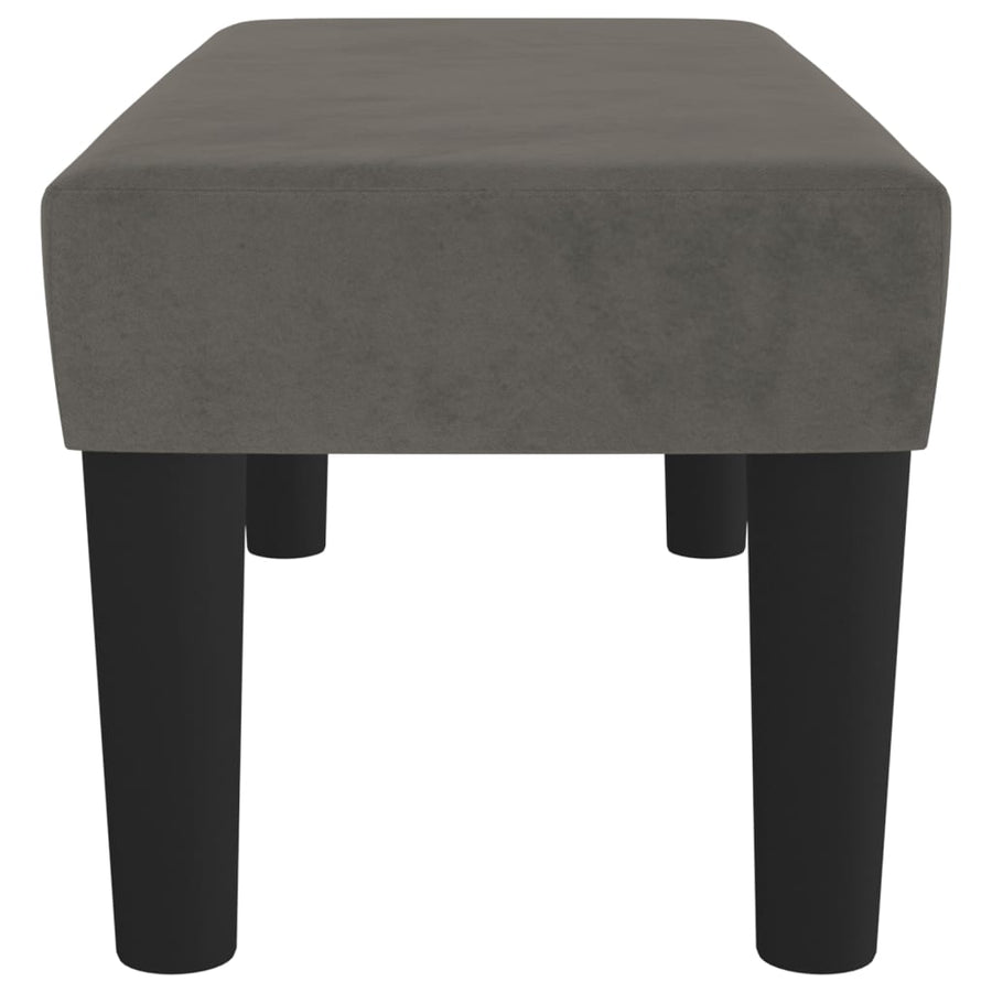Bankje 70X30X30 Cm Fluweel Donkergrijs