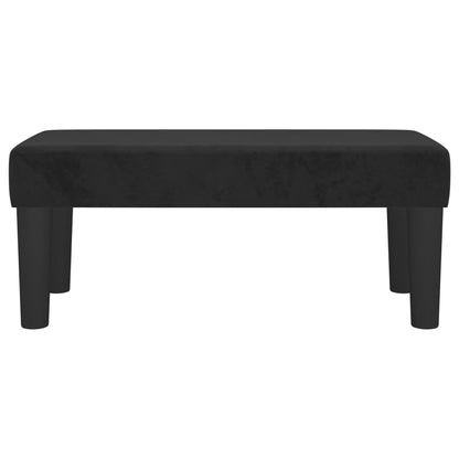 Bankje 70X30X30 Cm Fluweel Zwart