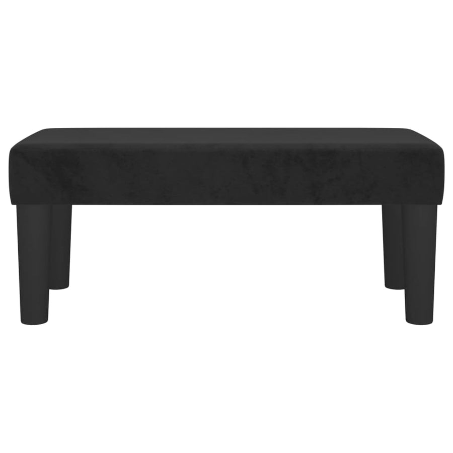 Bankje 70X30X30 Cm Fluweel Zwart