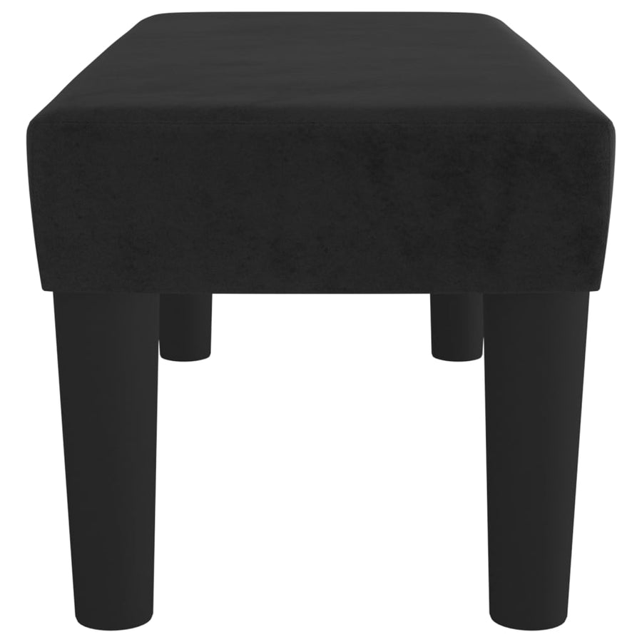 Bankje 70X30X30 Cm Fluweel Zwart