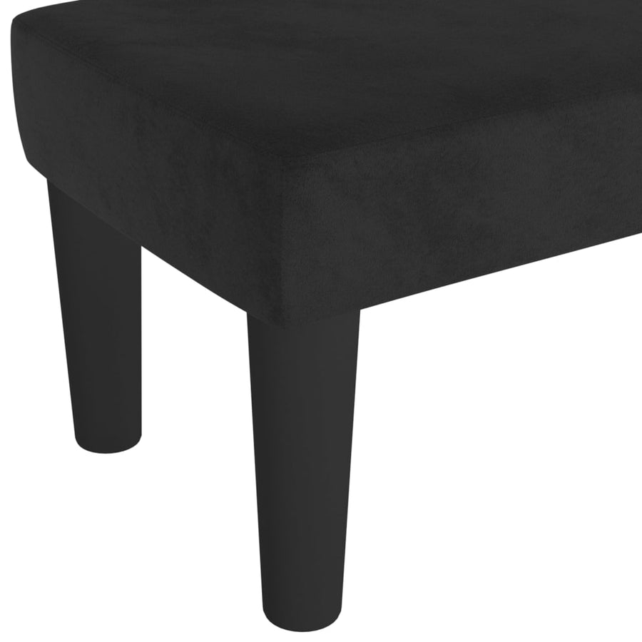 Bankje 70X30X30 Cm Fluweel Zwart