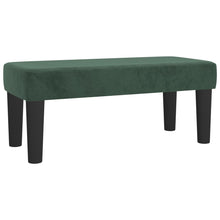 Bankje 70X30X30 Cm Fluweel Donkergroen 70 x 30 x 30 cm