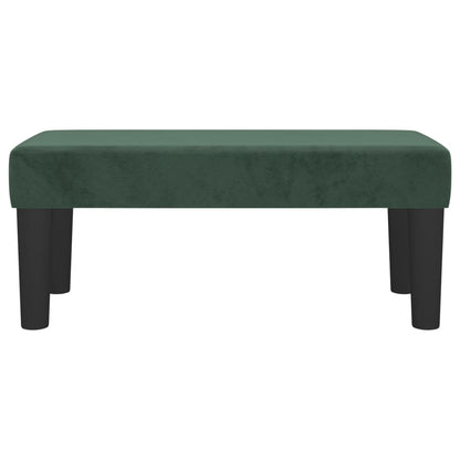 Bankje 70X30X30 Cm Fluweel Donkergroen 70 x 30 x 30 cm