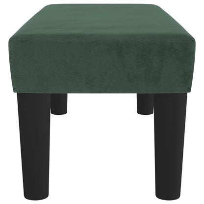 Bankje 70X30X30 Cm Fluweel Donkergroen 70 x 30 x 30 cm