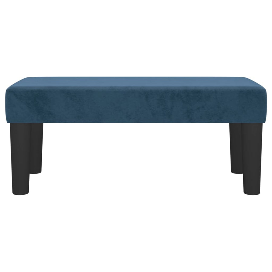 Bankje 70X30X30 Cm Fluweel Donkerblauw 70 x 30 x 30 cm