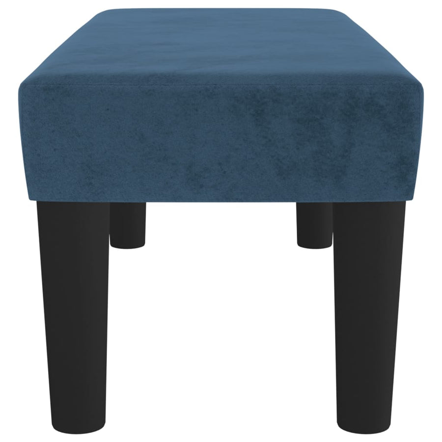 Bankje 70X30X30 Cm Fluweel Donkerblauw 70 x 30 x 30 cm