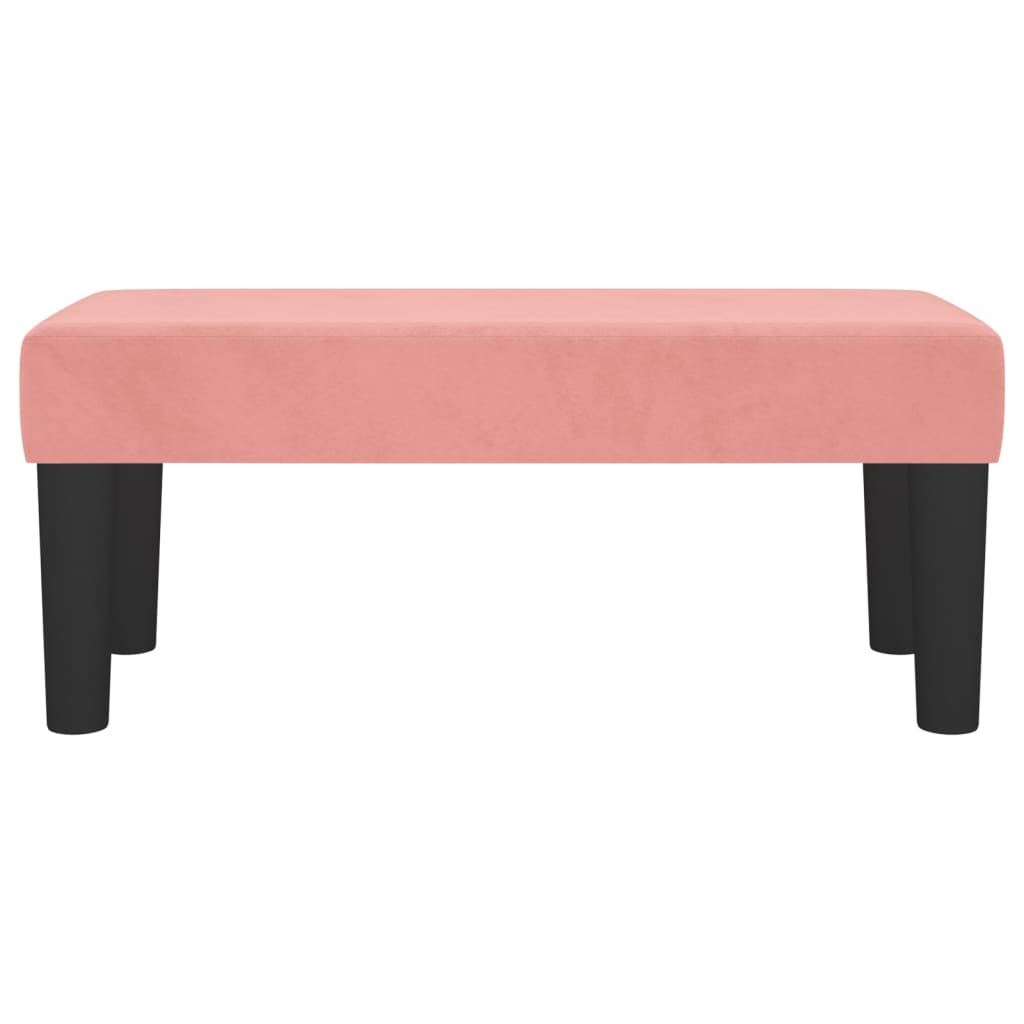 Bankje 70X30X30 Cm Fluweel Roze