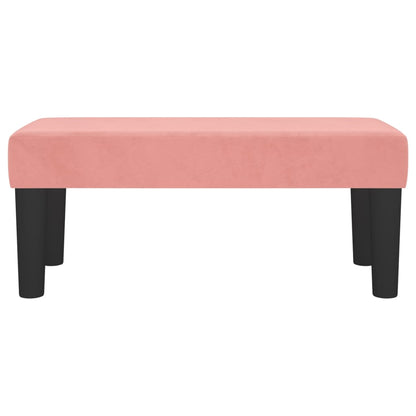 Bankje 70X30X30 Cm Fluweel Roze