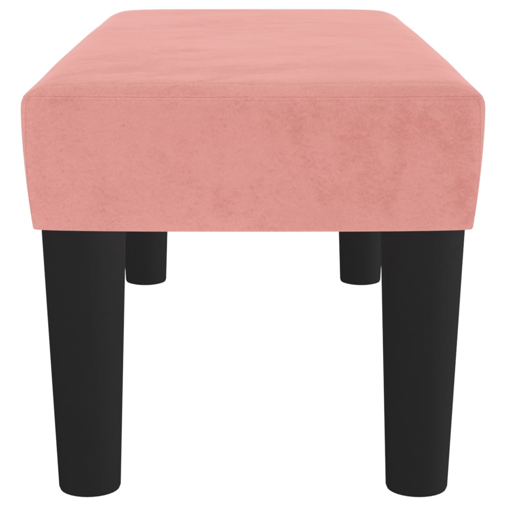 Bankje 70X30X30 Cm Fluweel Roze