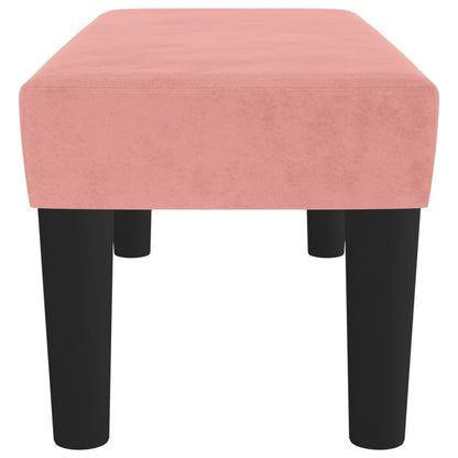 Bankje 70X30X30 Cm Fluweel Roze