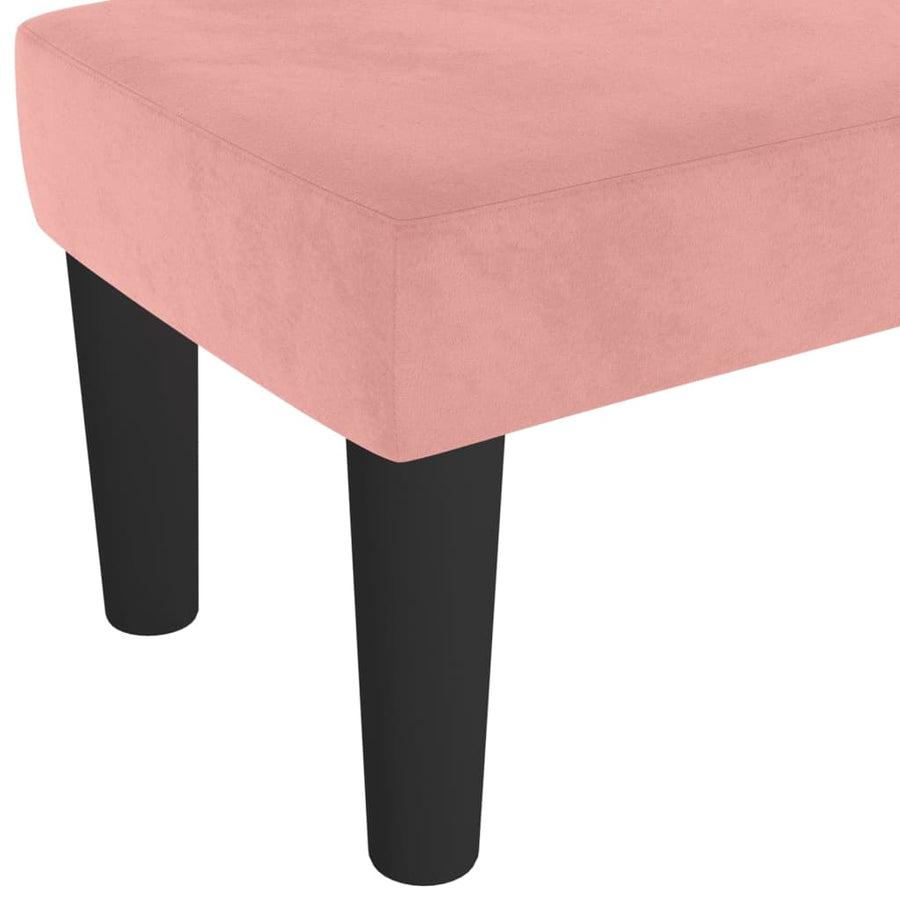 Bankje 70X30X30 Cm Fluweel Roze