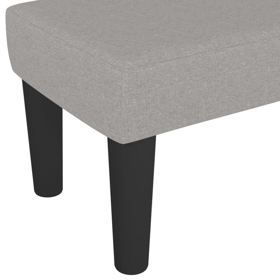 Bankje 100X30X30 Cm Stof Lichtgrijs