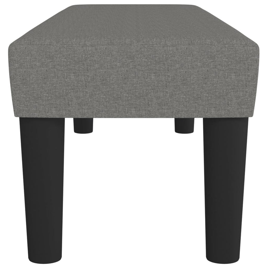 Bankje 100X30X30 Cm Stof Donkergrijs
