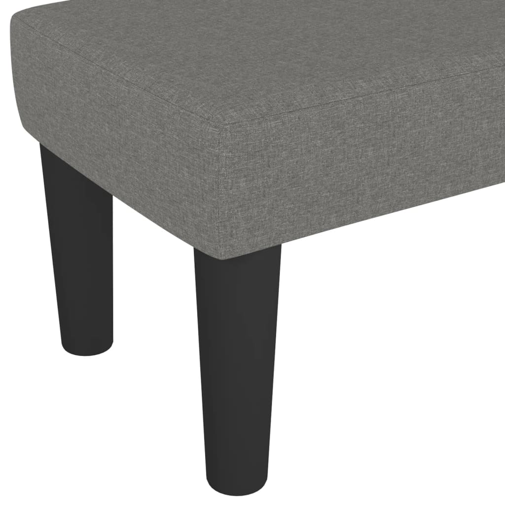 Bankje 100X30X30 Cm Stof Donkergrijs