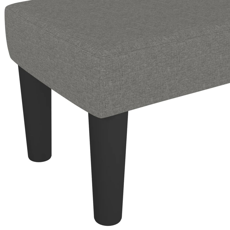 Bankje 100X30X30 Cm Stof Donkergrijs