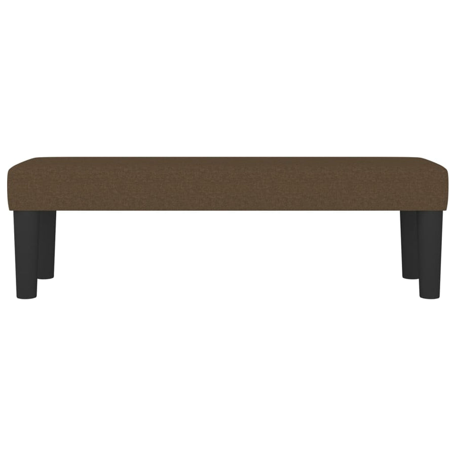 Bankje 100X30X30 Cm Stof Donkerbruin