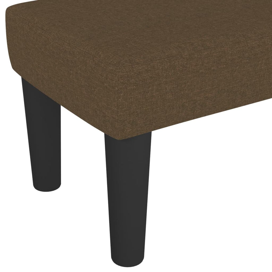 Bankje 100X30X30 Cm Stof Donkerbruin
