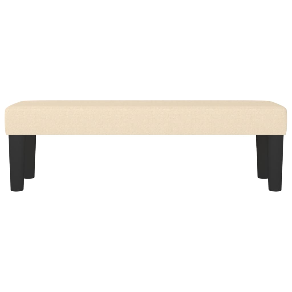 Bankje 100X30X30 Cm Stof Crèmekleurig 100 x 30 x 30 cm