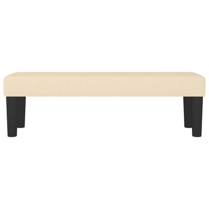 Bankje 100X30X30 Cm Stof Crèmekleurig 100 x 30 x 30 cm