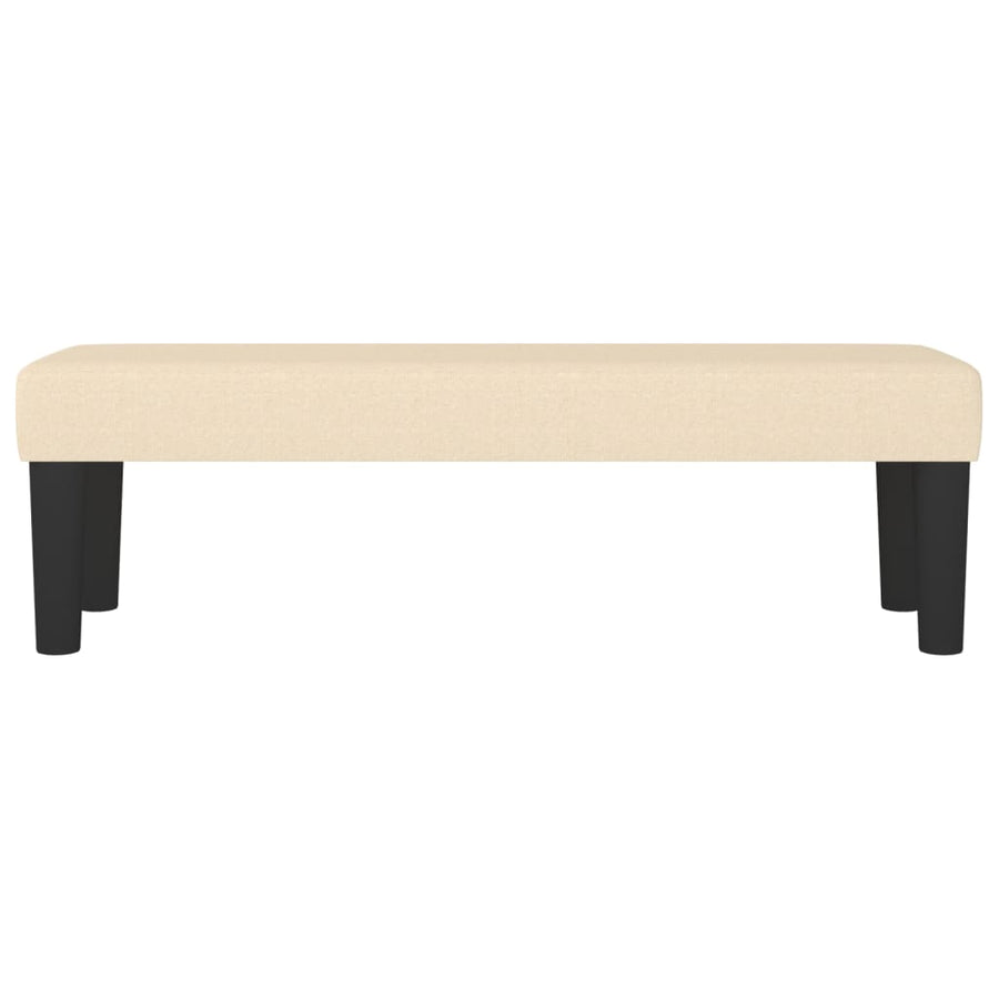 Bankje 100X30X30 Cm Stof Crèmekleurig 100 x 30 x 30 cm