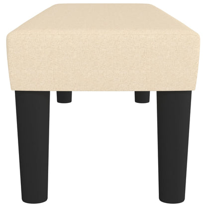 Bankje 100X30X30 Cm Stof Crèmekleurig 100 x 30 x 30 cm