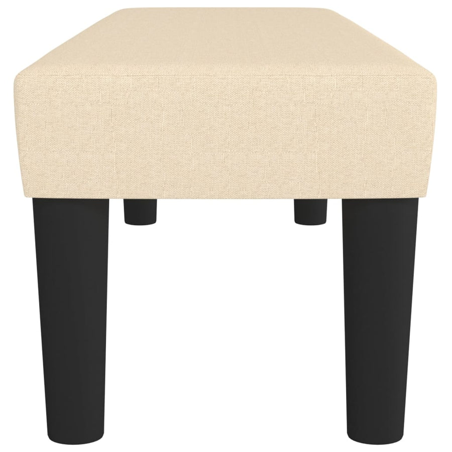 Bankje 100X30X30 Cm Stof Crèmekleurig 100 x 30 x 30 cm