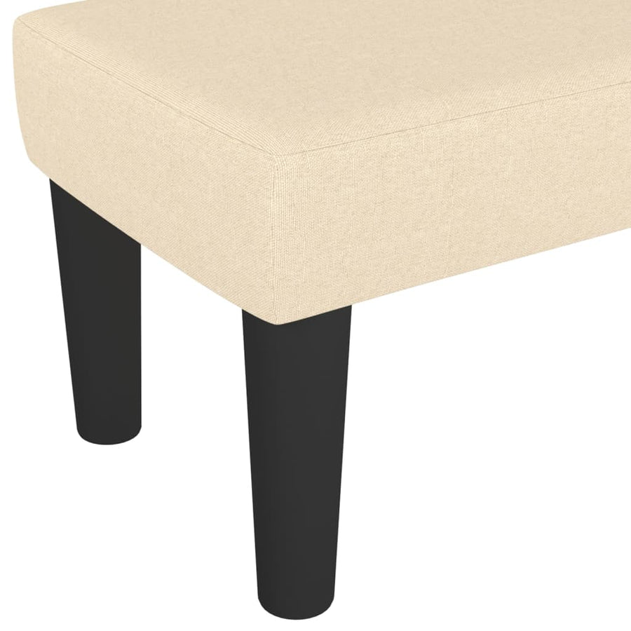 Bankje 100X30X30 Cm Stof Crèmekleurig 100 x 30 x 30 cm