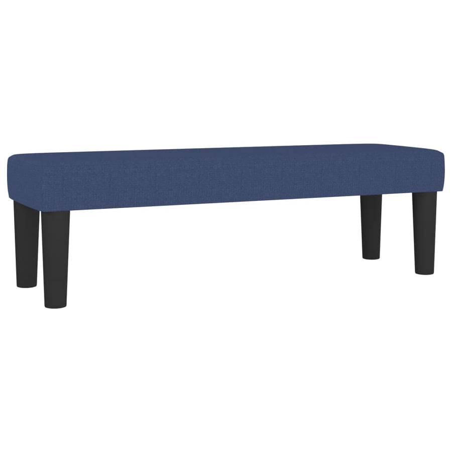 Bankje 100X30X30 Cm Stof Blauw 100 x 30 x 30 cm