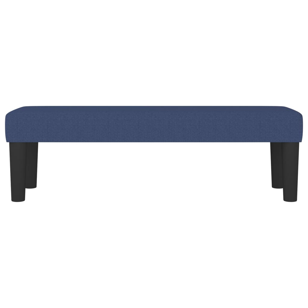 Bankje 100X30X30 Cm Stof Blauw 100 x 30 x 30 cm