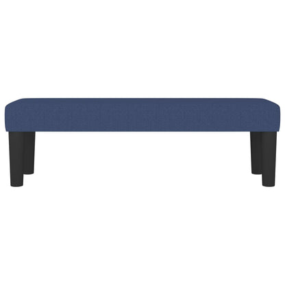 Bankje 100X30X30 Cm Stof Blauw 100 x 30 x 30 cm