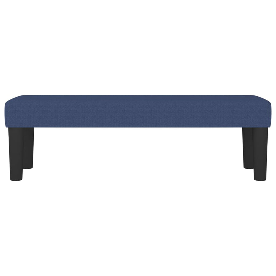 Bankje 100X30X30 Cm Stof Blauw 100 x 30 x 30 cm