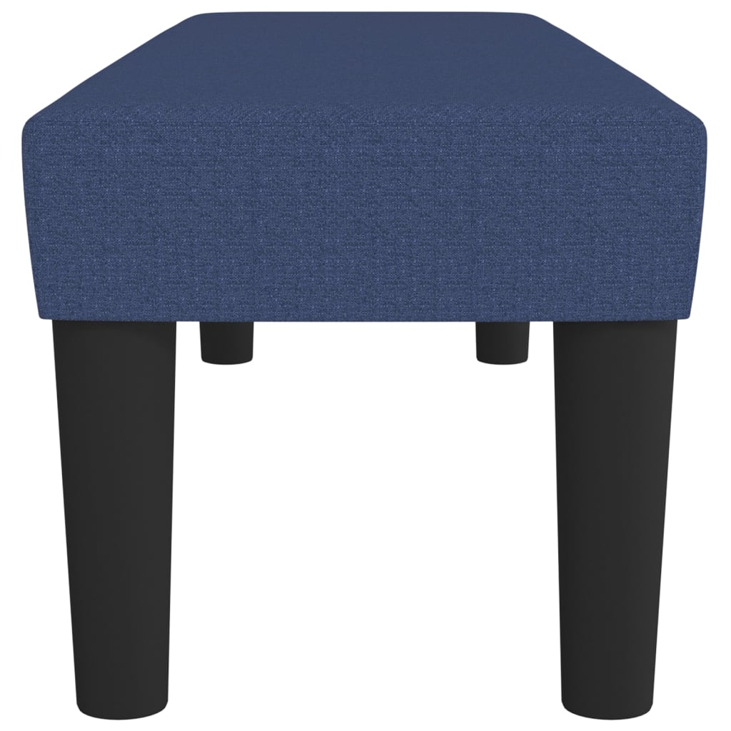 Bankje 100X30X30 Cm Stof Blauw 100 x 30 x 30 cm