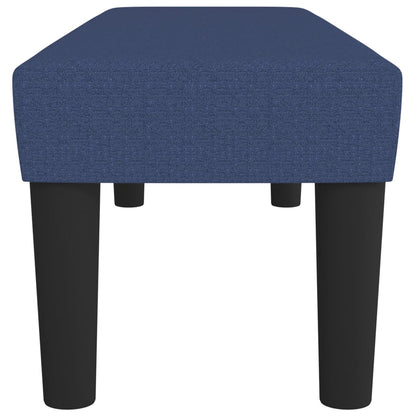 Bankje 100X30X30 Cm Stof Blauw 100 x 30 x 30 cm