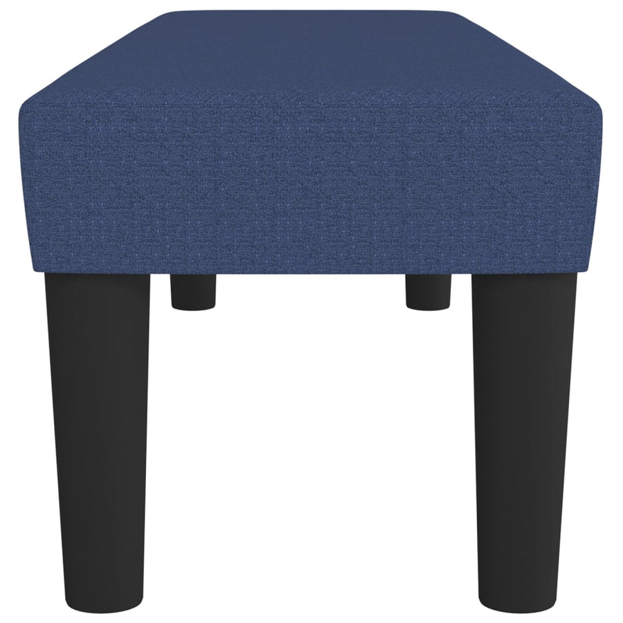 Bankje 100X30X30 Cm Stof Blauw 100 x 30 x 30 cm