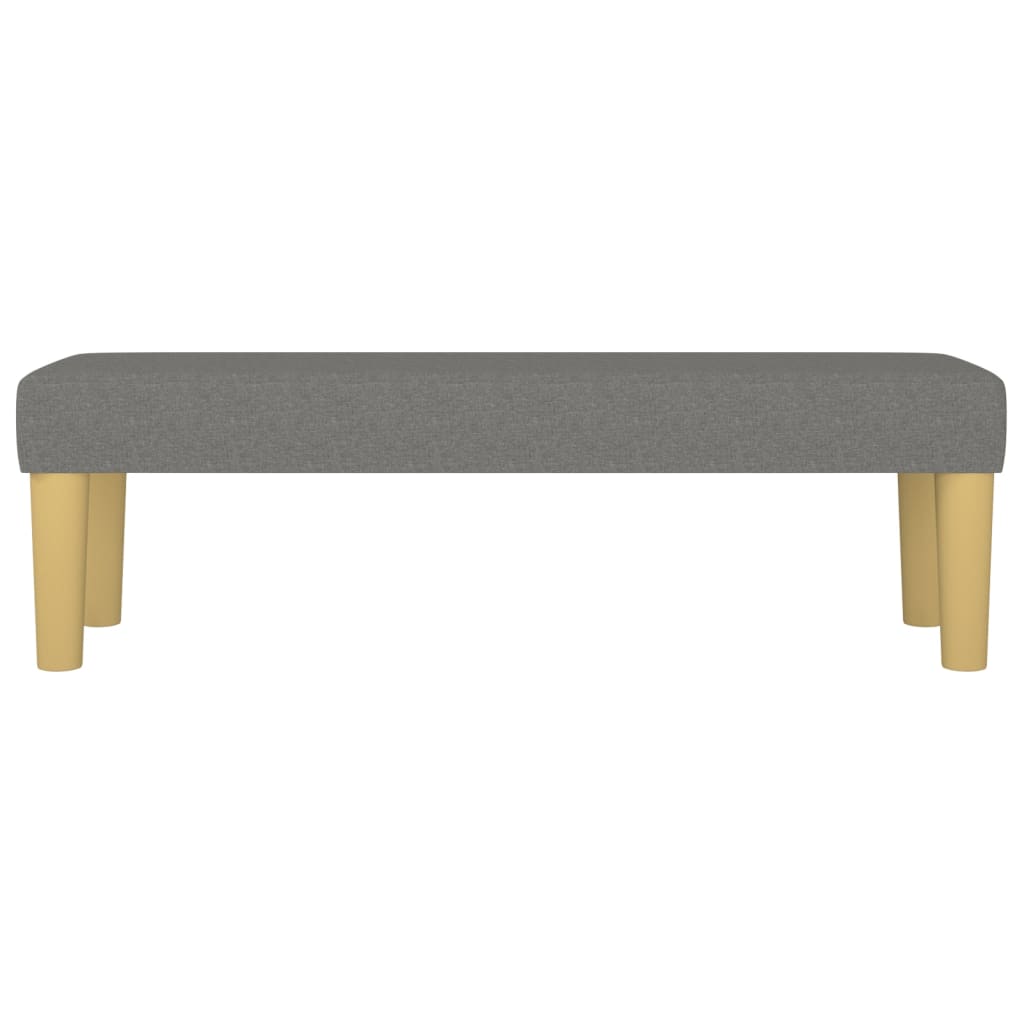 Bankje 100X30X30 Cm Stof Donkergrijs