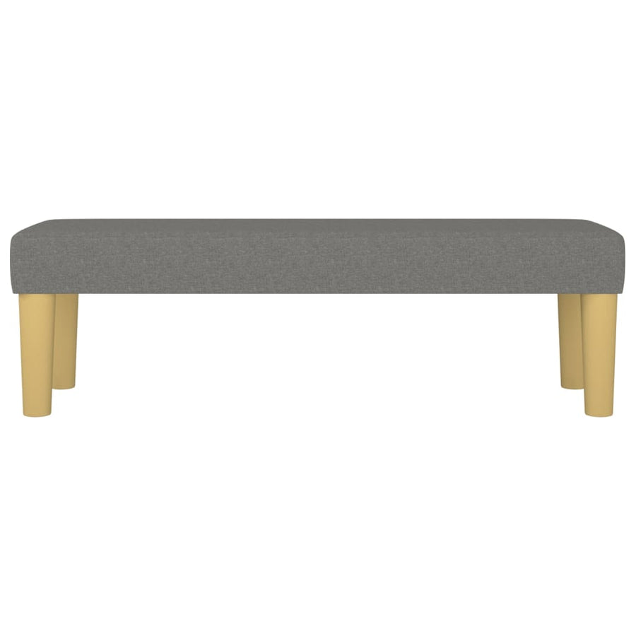 Bankje 100X30X30 Cm Stof Donkergrijs
