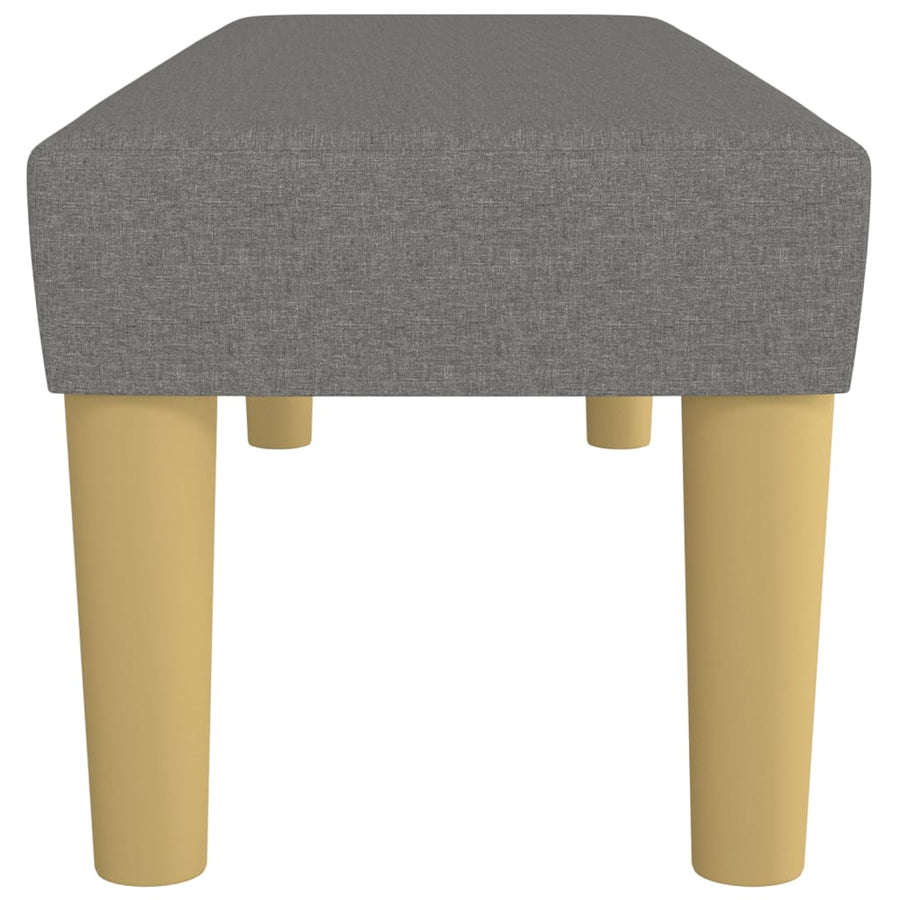 Bankje 100X30X30 Cm Stof Donkergrijs