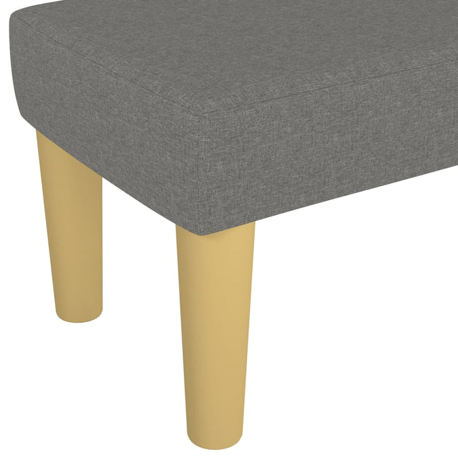 Bankje 100X30X30 Cm Stof Donkergrijs