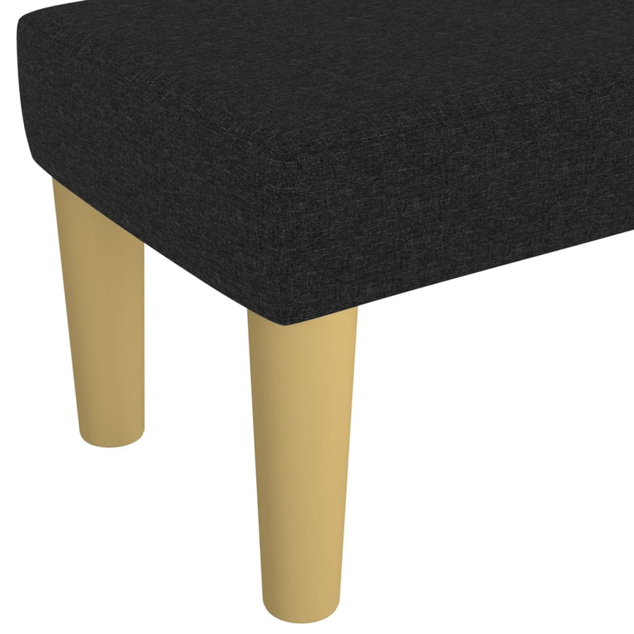 Bankje 100X30X30 Cm Stof Zwart
