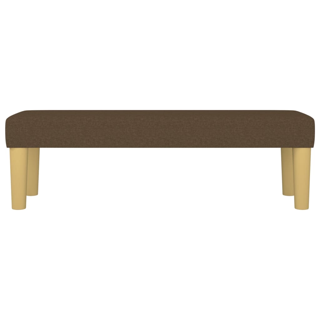Bankje 100X30X30 Cm Stof Donkerbruin