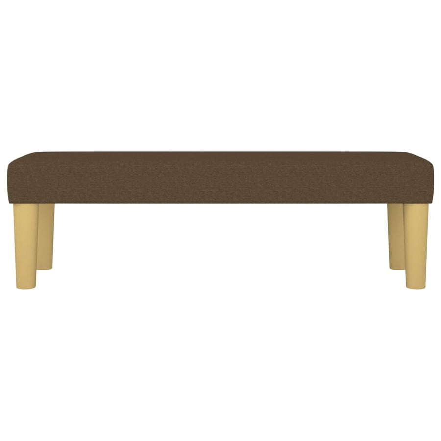 Bankje 100X30X30 Cm Stof Donkerbruin